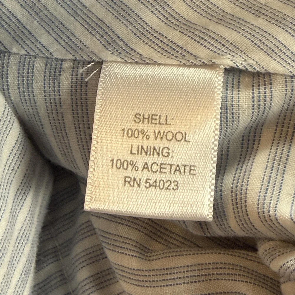 Banana Republic Dress Pants Mens 35x32.5 Taupe Grey Wool Tailored Slim Straight